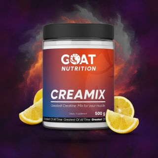 🔥 Triple power v jednej odmerke! GOAT CREAMIX = kreatín 💪 + arginín ⚡️ + glukóza 🍋 ➡️ Rýchly nástup energie, lepší prenos...